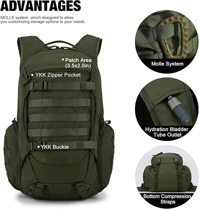 Mardingtop 35L Tactical Backpacks Molle Hiking daypacks - Image 3