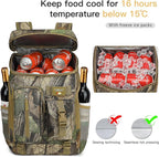 TUGUAN Cooler Backpack 36 Cans Insulated Leak Proof Lightweight Lunch Backpack - Image 3