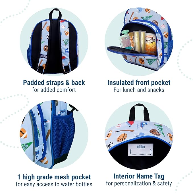 Wildkin 12-inch Kids Backpack – Padded, Adjustable - Image 3