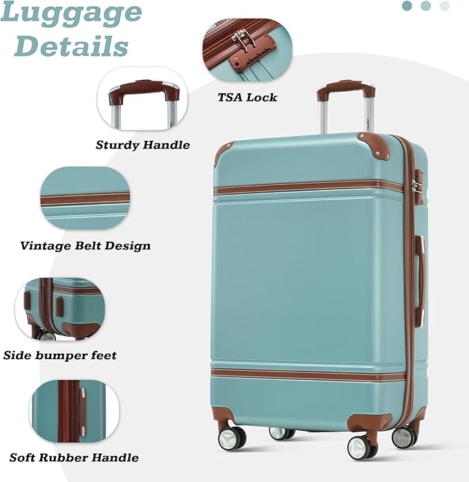 Merax Suitcase Set 24 inches Expandable Luggage - Image 3