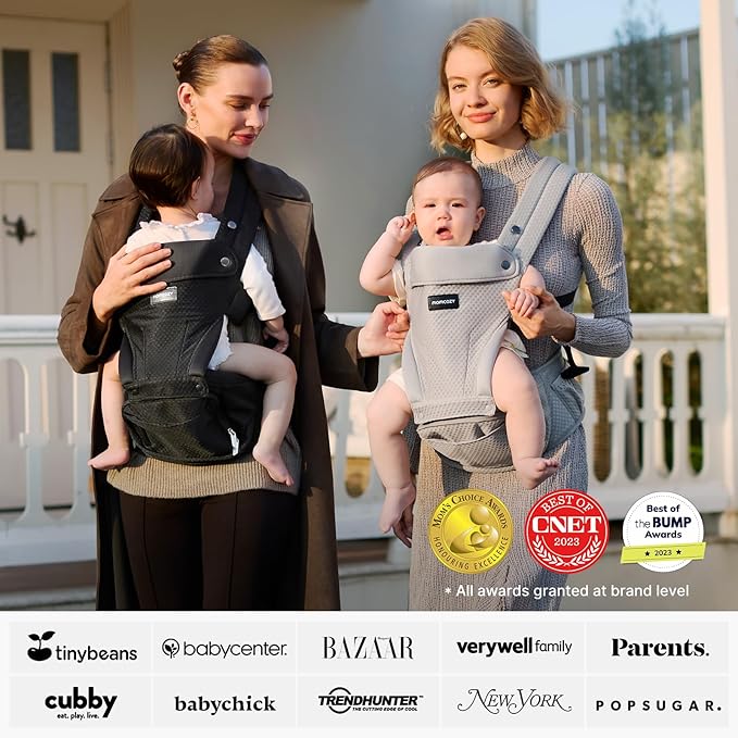 Momcozy Baby Carrier with Hip Seat, 2-in-1 Forward-Facing Carry - Image 5