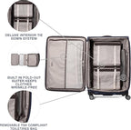 Travelpro Platinum Elite Softside Expandable Checked Luggage, 8 Wheel Spinner - Image 3