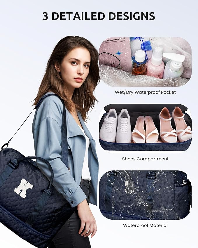 Gifts for Grandma-Initial Duffle Bag - Image 6