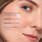 Alpyn The Clear Skin Method: 4.0 Fl Oz. Pore Perfecting Liquid + 1 Fl Oz Clarifying Facial Oil + 4 Fl Oz. Brightening Bubbling Cleanser