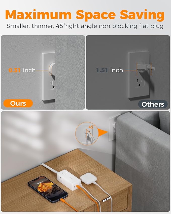 TESSAN USB Charging Station PD 65W, USB C Charger Blocks - Image 4