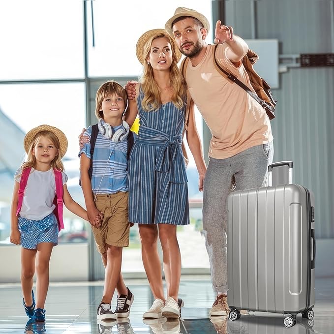 FOCHIER F Luggage Sets, Expandable 3 piece Hard Shell Luggage Set - Image 2