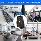 Airtag Passport Holder Cover Wallet Travel Essentials Leather Rfid Blocking - Image 8