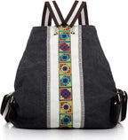 Goodhan Women Canvas Backpack Daypack Casual Shoulder Bag, Vintage Heavy-duty by Goodhan