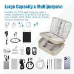 SELLYFELLY Electronics Travel Organizer, Double Layer Cable Organizer Bag - Image 6