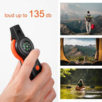 Emergency Survival Function Whistle, Outdoor Multifunctional Tool Safety Whistle - Image 3