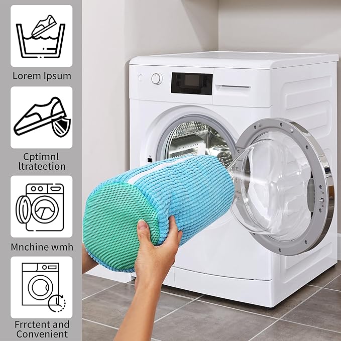 Shoe Washing Bag for Washing Machine, Laundry Shoe Bag for Washer and Dryer - Image 5
