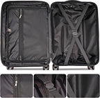 GinzaTravel Luggage Sets 3-Piece Expandable Suitcases - Image 7