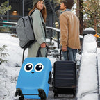 ANNA QUEEN Cute Smiley Face Luggage Cover, Stretchable, Washable Travel Cover - Image 7