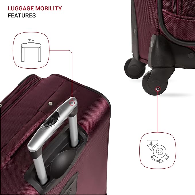 SwissGear Sion Softside Expandable Luggage, 2-Piece Set - Image 3