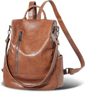 Women Backpack Purse PU Leather Anti-theft Casual Shoulder Bag Fashion Ladies by Unknown
