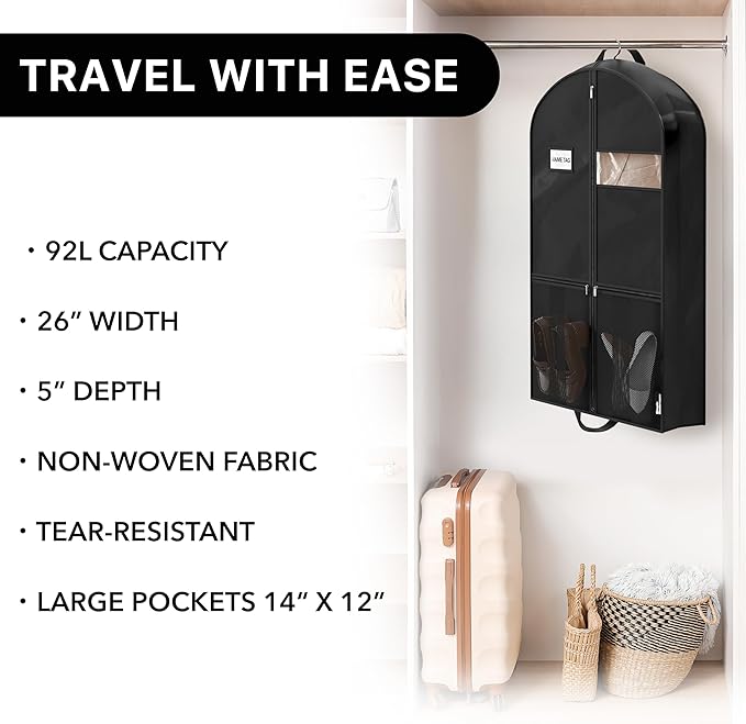 Simple Houseware 43-Inch Travel Garment Bag - Image 6