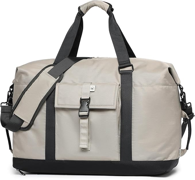 SUNNY BIRD Duffel with Utility Pouch, 40L Weekender Overnight Bag with Shoe by SUNNYBIRD