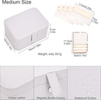 2 Layer Portable Jewelry Box, Large Jewelry Travel Case - Image 2