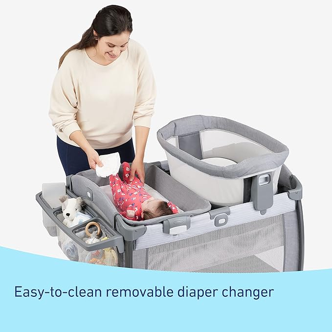 Graco Pack ’n Play Sit ’N Grow Playard, Portable Infant Bassinet, Adjustable - Image 5
