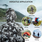 PTEROMY Hooded Rain Poncho for Adult - Image 6