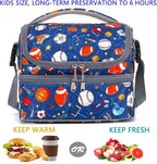 FlowFly Double Decker Cooler Insulated Lunch Bag Large Tote - Image 2