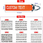 Custom Luggage Tags, Custom Personalized Luggage tag Name, Embroidery Key Ring - Image 3