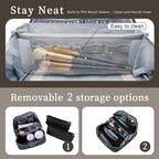 BOYATU Travel Makeup Bags for Women: 3-Set Large Capacity Make up Bags - Image 6