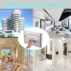 Commercial Toilet Seat Cover Dispenser, Wall Mount, 250 Single Seat Covers - Image 7