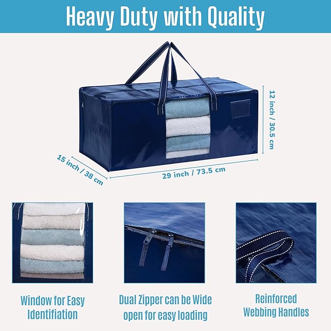 VENO 6 Pack Moving Bags Extra Large Storage Bags - Image 3