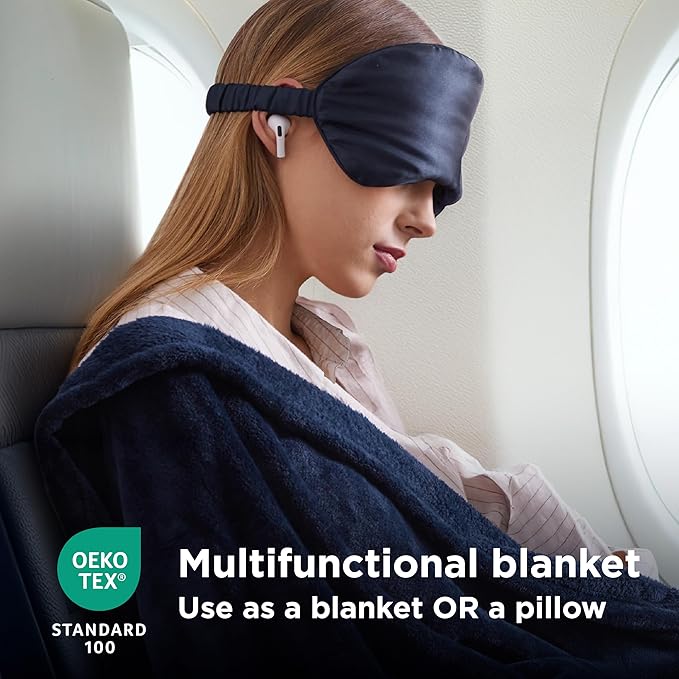 Bedsure Travel Blanket Airplane Compact - Image 4