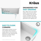 KRAUS Bellucci 30” in. Undermount Workstation Granite Kitchen Sink in White - Image 11