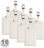 8 Pack Leather Luggage Travel Bag Tags by Travelambo by Travelambo