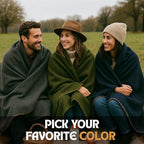 Wool Camping Blanket – 70% Wool Heavy-Duty Military Style Throw, Warm & Washable - Image 4