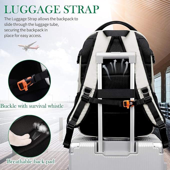 FENGDONG 17.3 inch Large Laptop Backpack Durable Waterproof Travel College - Image 6