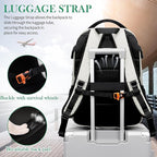 FENGDONG 17.3 inch Large Laptop Backpack Durable Waterproof Travel College - Image 6