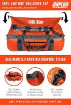 big duffle bag equipment duffle bag large waterproof luggage extra large duffle - Image 3
