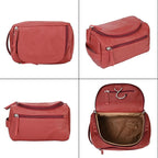 Leather Toiletry Bag For Men Women Dopp Kit Mens Hanging Toiletry Bag Travel - Image 7