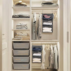 MAX Houser 3 Tier Shelf Hanging Closet Organizer, Space Saver, Closet Hanging - Image 5
