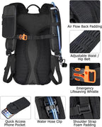 NOOLA Hydration Backpack with 3L Water Bladder, 22L Water Backpack - Image 6