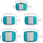 TravelWise Luggage Packing Organization Cubes 5 Pack, 2 Small, 2 Medium - Image 2