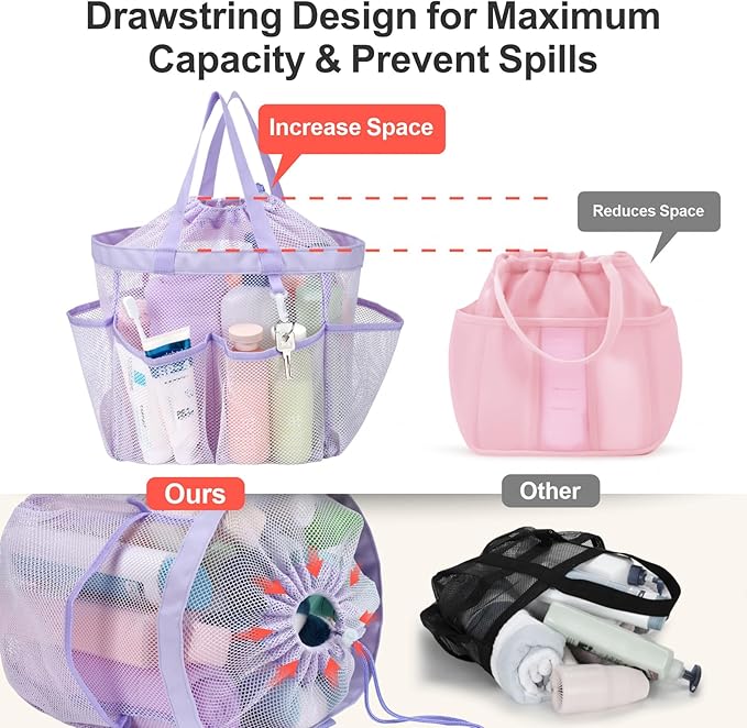 F-color Mesh Shower Caddy Portable - Image 2