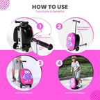 Owl Kids Scooter Suitcase - Image 2