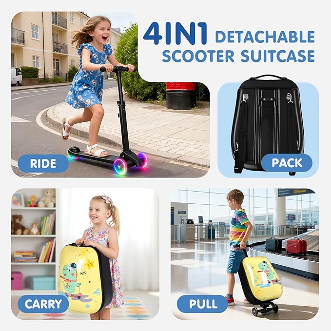 smilesun 4-in-1 Detachable Scooter Luggage - Image 2
