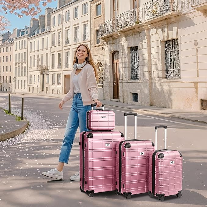 Luggage Sets 4 Piece, ABS PC Lightweight Suitcases - Image 2