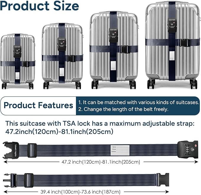 Travel Inspira Luggage Straps - Image 5