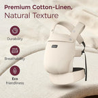 Momcozy Baby Carrier with Natural Cotton Linen, Built to Last, Ergonomic Design - Image 3