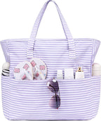 LEDAOU Beach Bag Waterproof Sandproof Women Tote Bag Pool Bag by LEDAOU