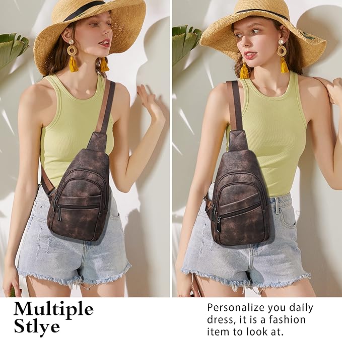 Sling Bag Crossbody Bags for Women Small Cross Body Bag Fanny Packs Chest Sling - Image 8