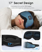 MUSICOZY Sleep Headphones Breathable Sleep Mask Bluetooth 5.4 Wireless - Image 5