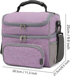 FlowFly Double Layer Cooler Insulated Lunch Bag Adult Lunch Box Large Tote Bag - Image 3
